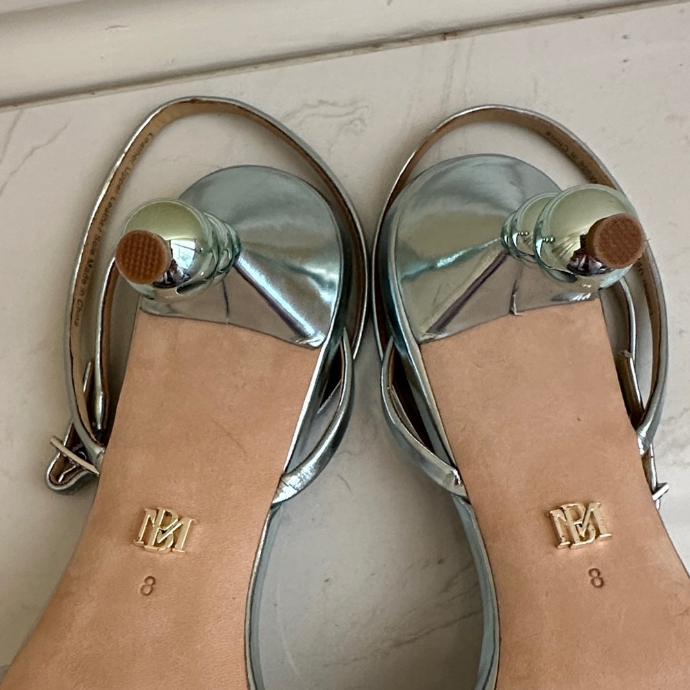 Badgley Mischka Callie Sandal in Soft Mint - Picture 7 of 9